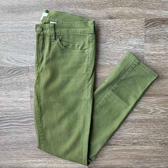 J. Crew Denim - J. Crew Olive Green Skinny Jeans